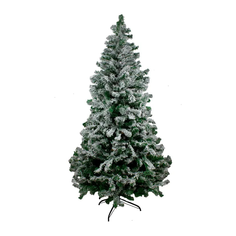 Arbol de Navidad Color Verde Nevado Ramas Estrella 1.80 Mts