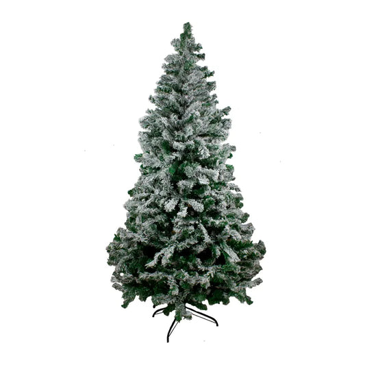 Arbol de Navidad Color Verde Nevado Ramas Estrella 1.80 Mts
