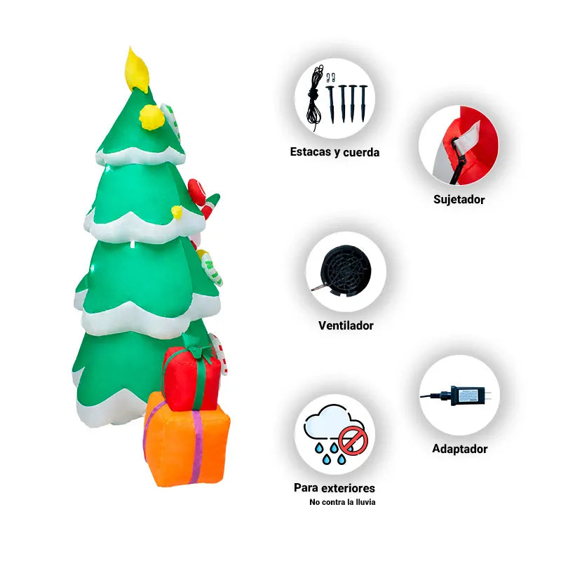 Inflable Santa Árbol