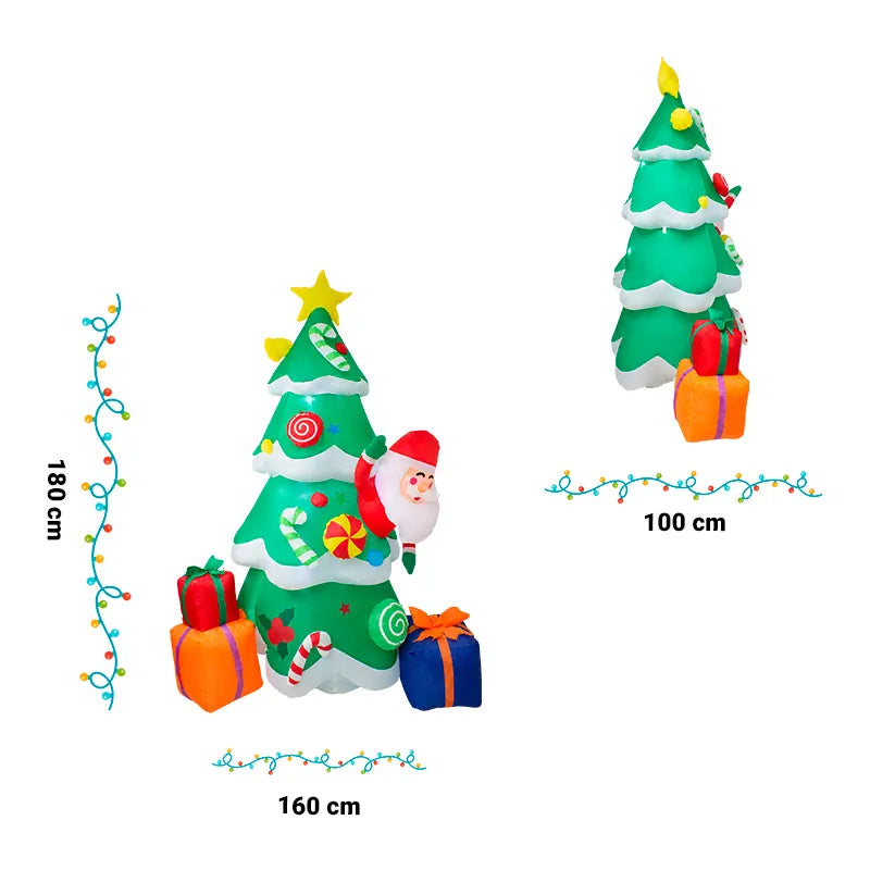 Inflable Santa Árbol